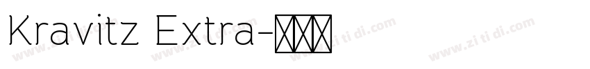 Kravitz Extra字体转换
